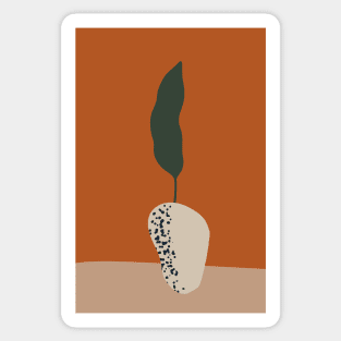 Abstract plant in a pot I Sticker